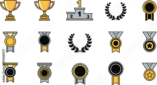 Comprehensive Medical and Healthcare Icon Set Featuring Stethoscope Hospital Building Medicine Bottles Laboratory Flasks Heart Pulse and Professional Doctor Silhouettes for Clinical Designs