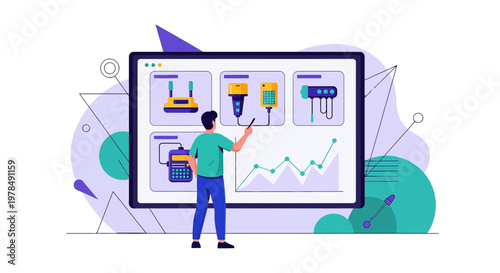 Analyzing technological data: A graphical presentation of electronics with rising trends