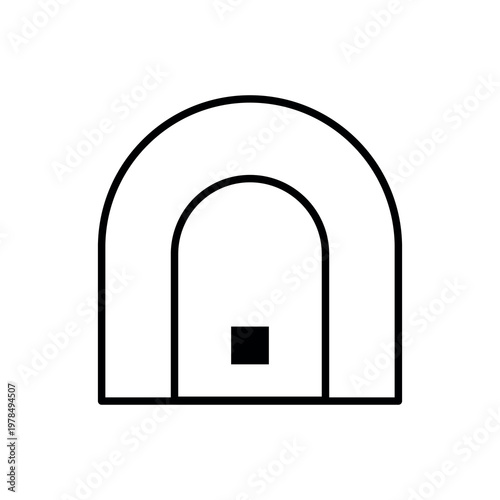 Minimal geometric icon. Simple abstract shape for design, UI, and branding.