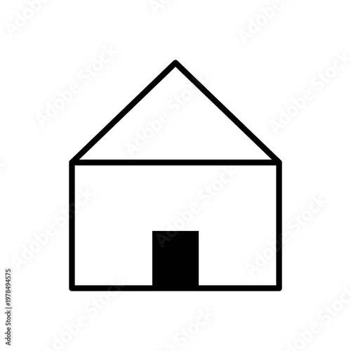 Minimal geometric icon. Simple abstract shape for design, UI, and branding.