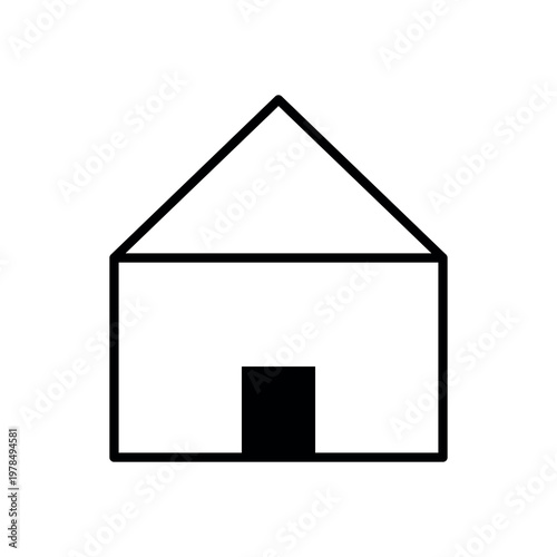 Minimal geometric icon. Simple abstract shape for design, UI, and branding.