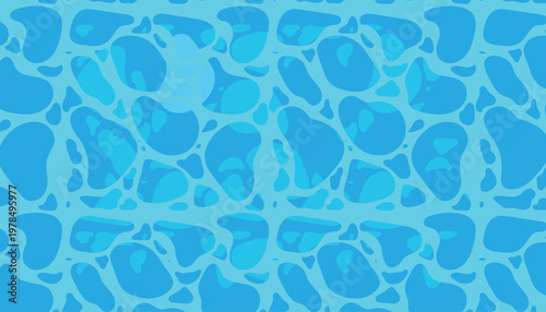 Blue summer vacation pool water surface ripples texture tropical sunny beach holiday background vector illustration graphic