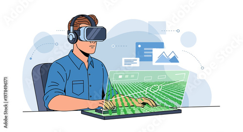 Augmented Reality for Agriculture Enhancing Crop Management in a Simulated Environment