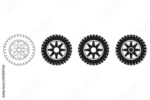 Mechanical Gear and Cog Icon Collection for Engineering Design