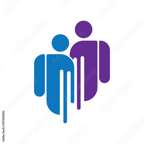 people logo vector icon template