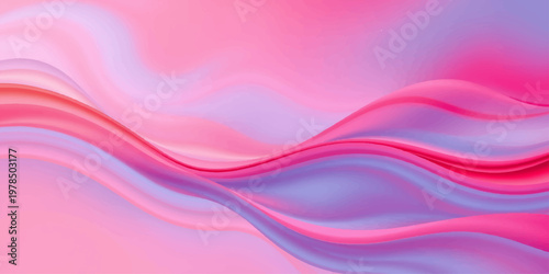 This abstract pink vector background features soft purple and blue waves with flowing lines and a digital motion pattern to create a light energy wallpaper design