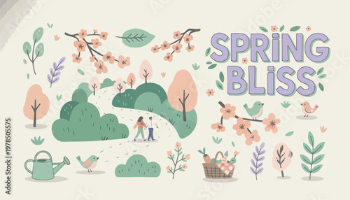 Spring sale banners with floral elements, seasonal discount promotion posters, set of 3 vertical vector flyers for retail marketing