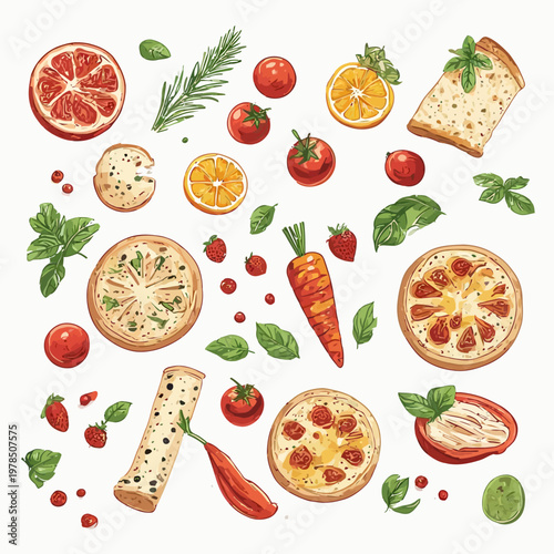 Food Pattern Design Very Cool