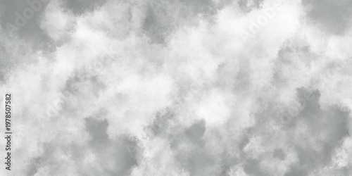 White and grey watercolor background painting with cloudy distressed texture, Grunge clouds or smog texture with stains, Abstract grunge white or grey watercolor painting vector.