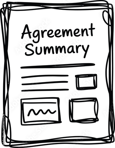 Agreement Summary Document Illustration
