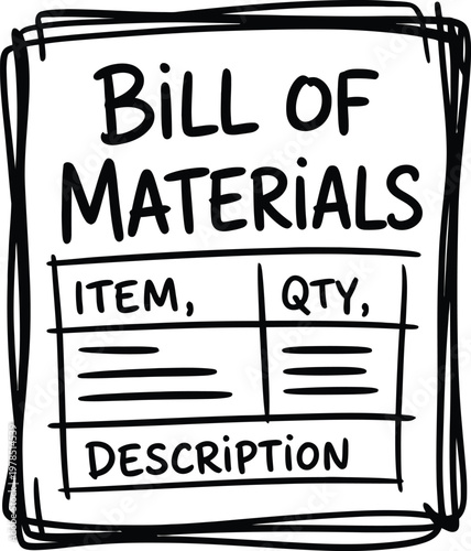Bill of Materials Sketch