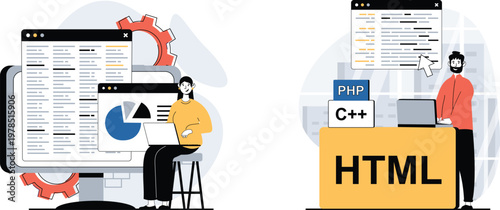 Developing modern web applications with diverse programming languages and tools