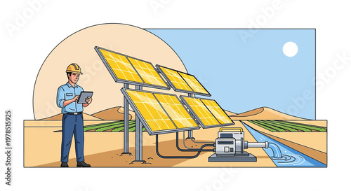 Renewable energy powers sustainable irrigation in arid landscapes harnessing solar technology