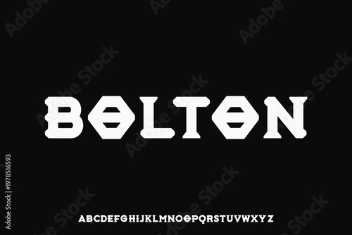 Display alphabet font vector design suitable for headline, poster, logo, magazine and many more