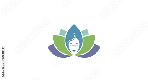 A serene woman in a lotus position.