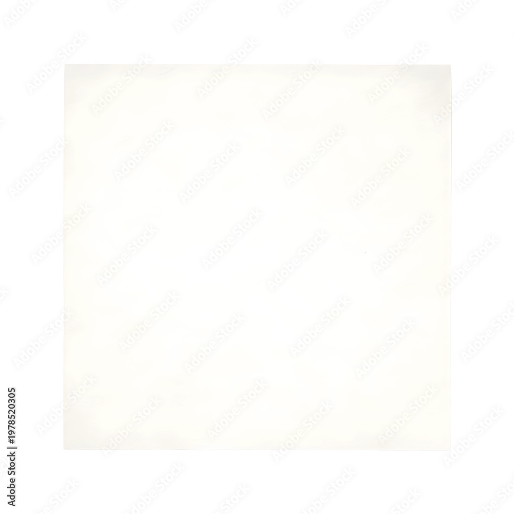 Fototapeta premium Blank Square White Paper Sheet Isolated on White Background