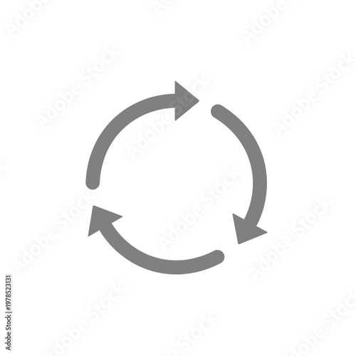 サークル矢印アイコン – 循環・ループ・サイクル