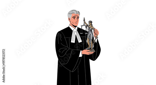 Close-up of Lady Justice Scales and Sword Symbolizing Law and Fairness