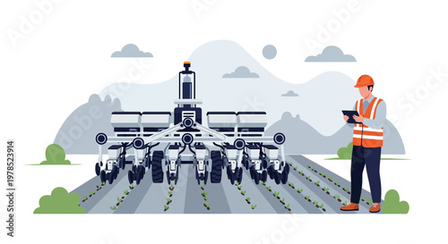 Precision agriculture and autonomous farm machinery enhancing productivity using modern technology