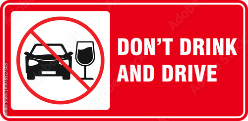 no drink and drive sign warning prohibited printable poster banner plaque template design