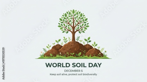 Sustainable Tree Growing from Soil World Soil Day