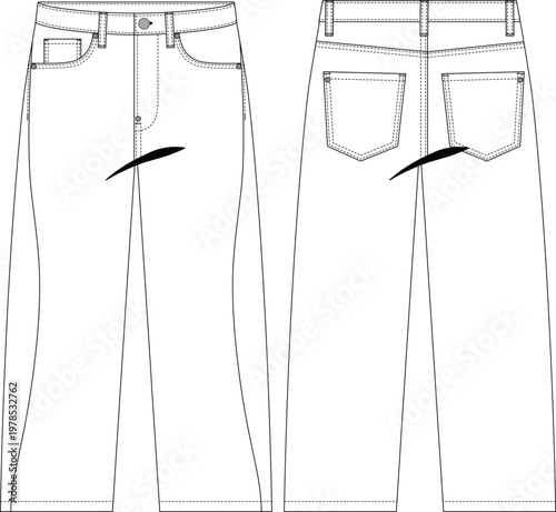 curved detail mom slim pant 