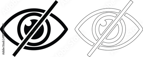 Prohibited and permitted access solid icon set. Featuring blocked circle and checkmark shield. Security and authorization vector icons.