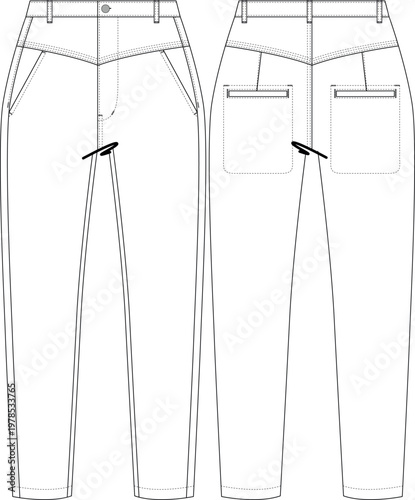 woman trouser denim jean pant bottom