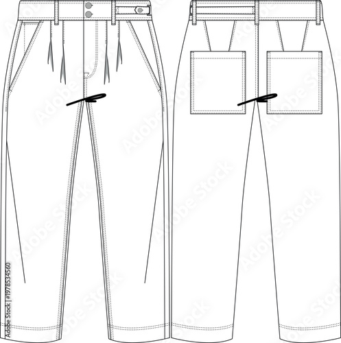 woman dart detail slim mom jean denim trouser pant