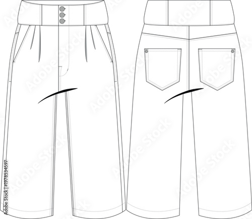 woman women culotte pant trouser jean denim collect 