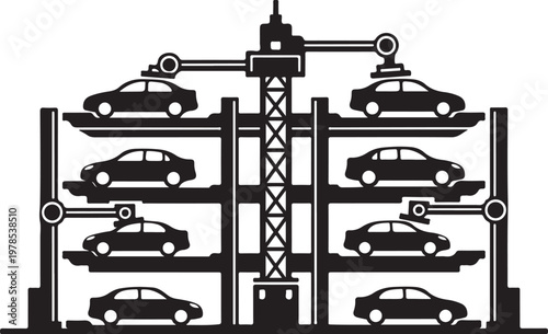 Car parking garage, automated storage system, vehicle lift, parking lot