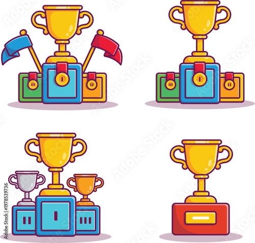 Creative reward sticker set for classroom and student praise vector