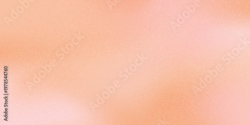 Abstract peach fuzz color vector banner. Blurred light fresh orange delicate gradient background. Pastel pink smooth spots. Neutral Liquid stains copy space banner. Vector gentle backdrop illustration