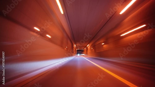 国道から高速道路へナイトドライビング