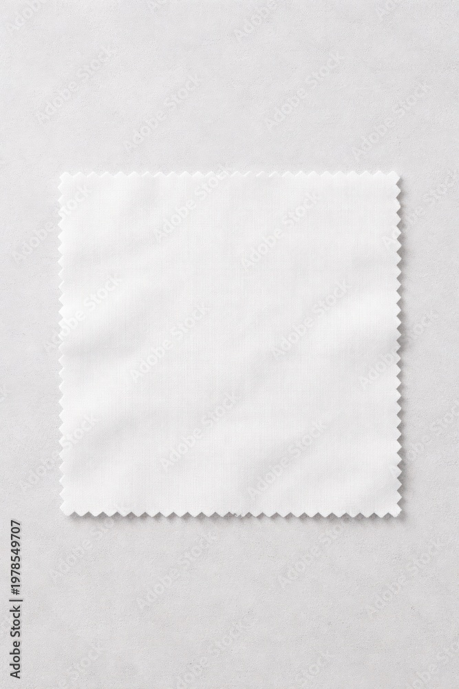 Naklejka premium White fabric square with texture
