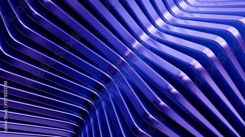 A captivating 3D rendering showcases layered blue waves in motion