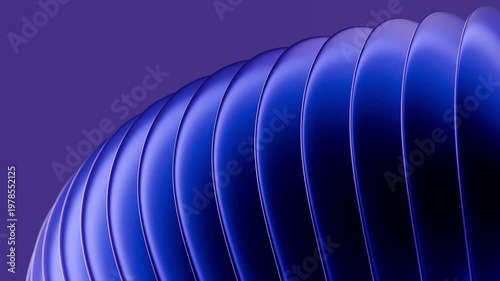 Animation showcases intricate layers forming abstract 3D shapes