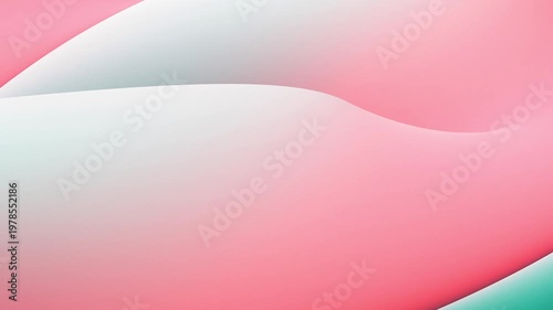 Pastel waves shift and reveal dynamic 3D motion