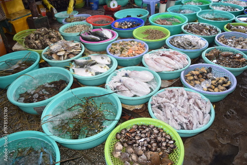 Seafood market in Cần Giờ, Ho Chi Minh City, Vietnam