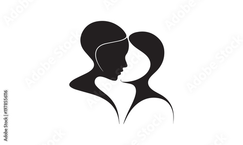 Romantic Couple Line Art