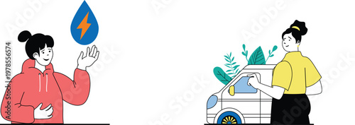 A person holding a globe and using a laptop to communicate with others