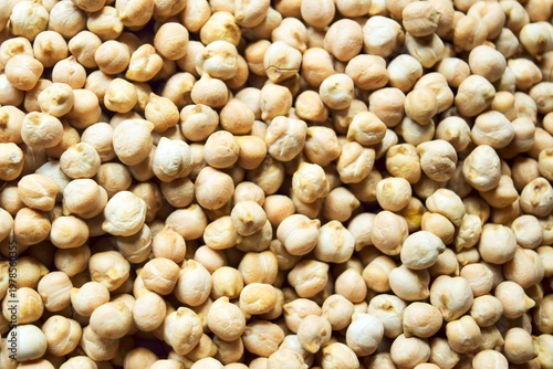 Foto white chickpeas background