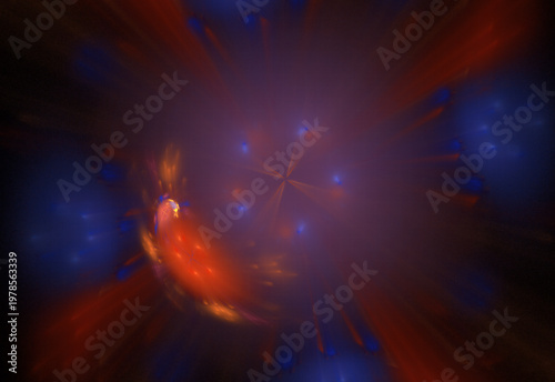 Crazy mystical coloured light effects. Incredible combinations of abstract light lines