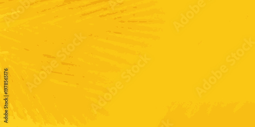 Abstract yellow background with textured brushstroke effect