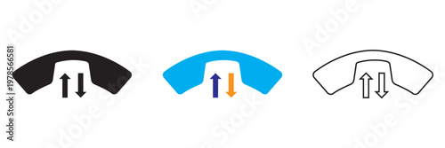 Phone Call Icons Set Communication Symbols Collection. communication, support, incoming outgoing calls and notifications.