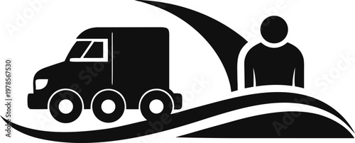 Delivery Truck Logistics Shipping Cargo Transport for Freight Distribution and Supply Chain