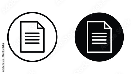 Contrasting icons of a document with different background styles