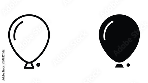 Contrast between a deflated and an inflated balloon with strings attached