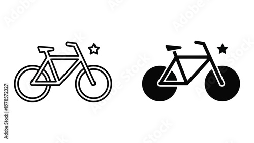 Comparison of road bicycle and fixed-gear bicycle designs with highlighted differences