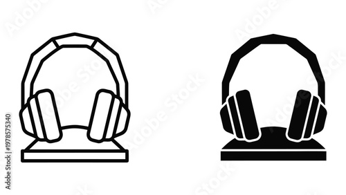 Comparison of two styles of over-ear headphones designs